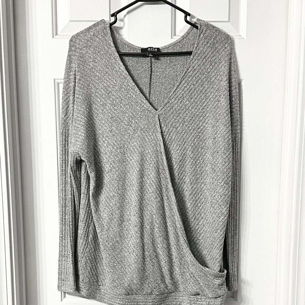 a.n.a - V-Neck Wrap Blouse